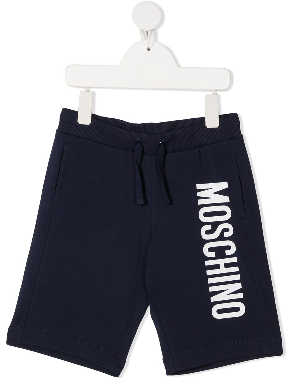 

Moschino Kids shorts con logo estampado - Azul