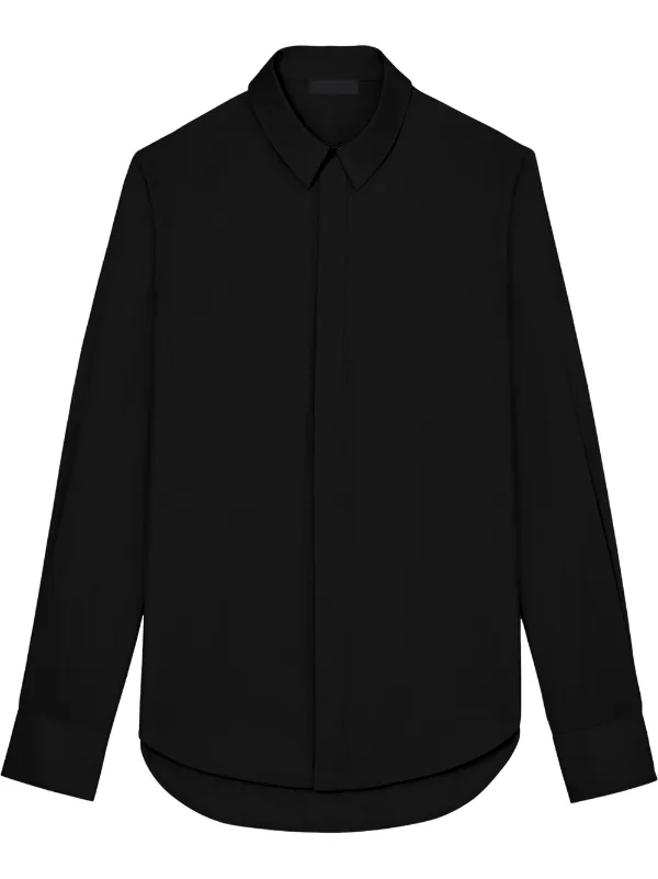 WARDROBE.NYC Classic Cotton Shirt in Black