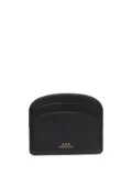A.P.C. Demi-Lune leather cardholder - Black