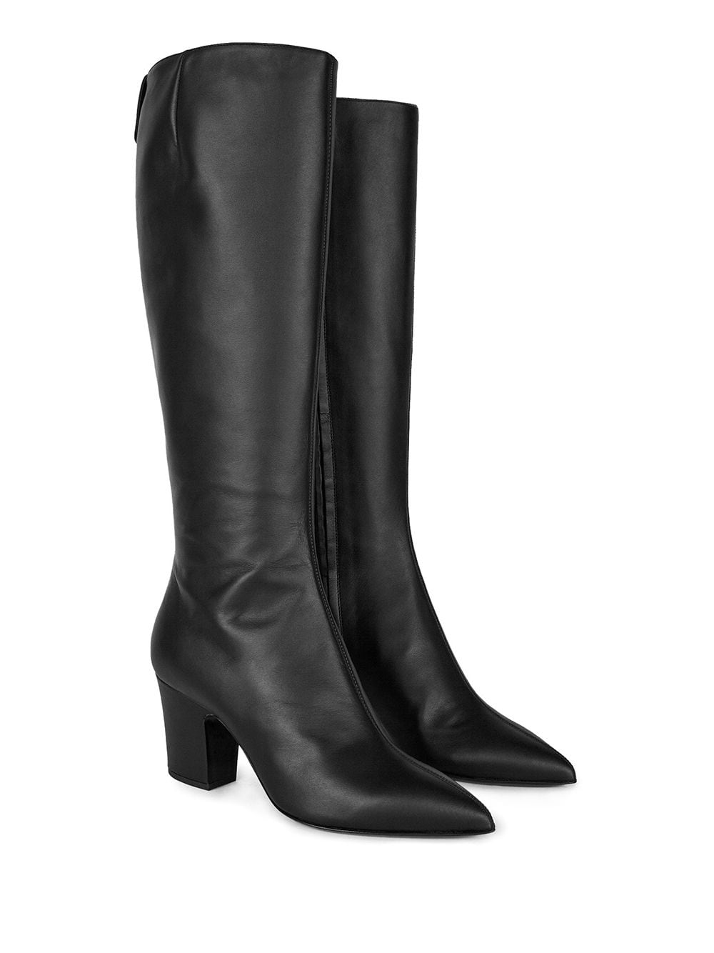 Shop Giuseppe Zanotti leather boots with pointed toe with Express ...