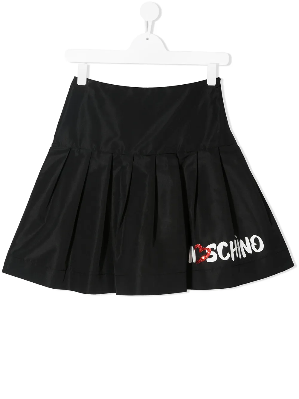 фото Moschino kids расклешенная юбка со складками