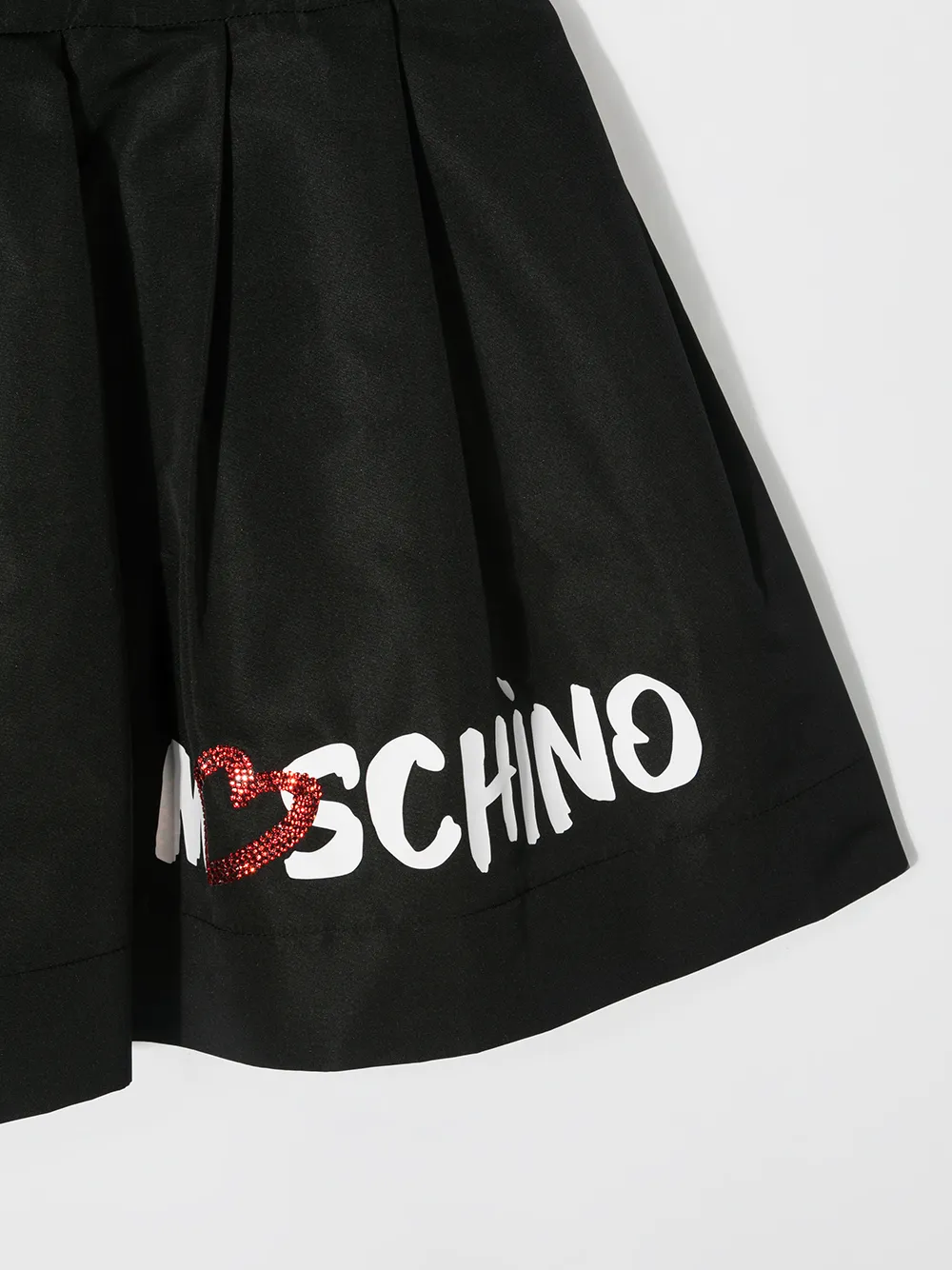 фото Moschino kids расклешенная юбка со складками