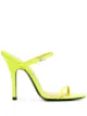 Image 1 of The Attico double strap logo buckle sandals
