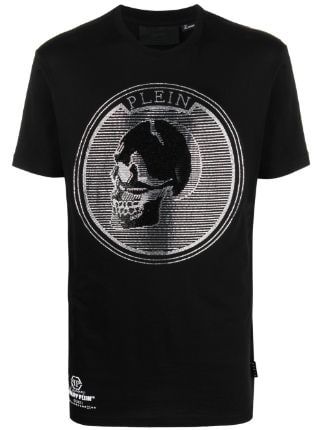 Philipp Plein crystal-embellished Logo T-shirt - Farfetch