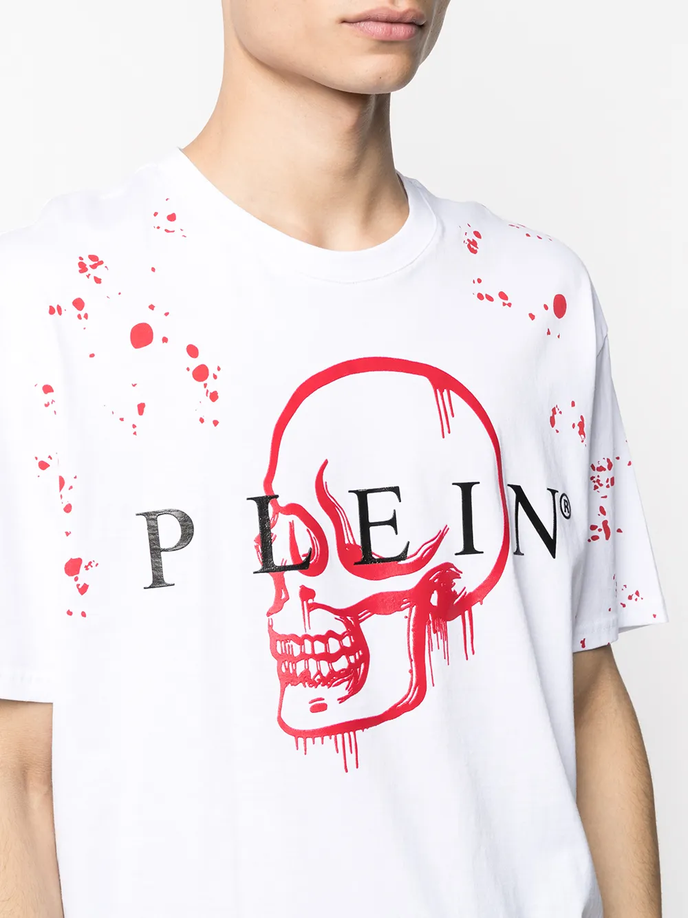 фото Philipp plein футболка с логотипом skull