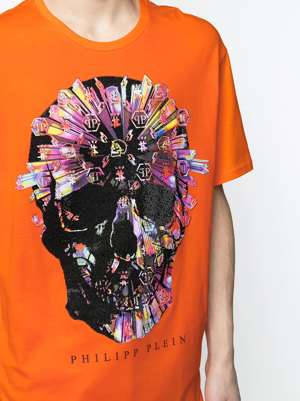 фото Philipp plein футболка с логотипом skull