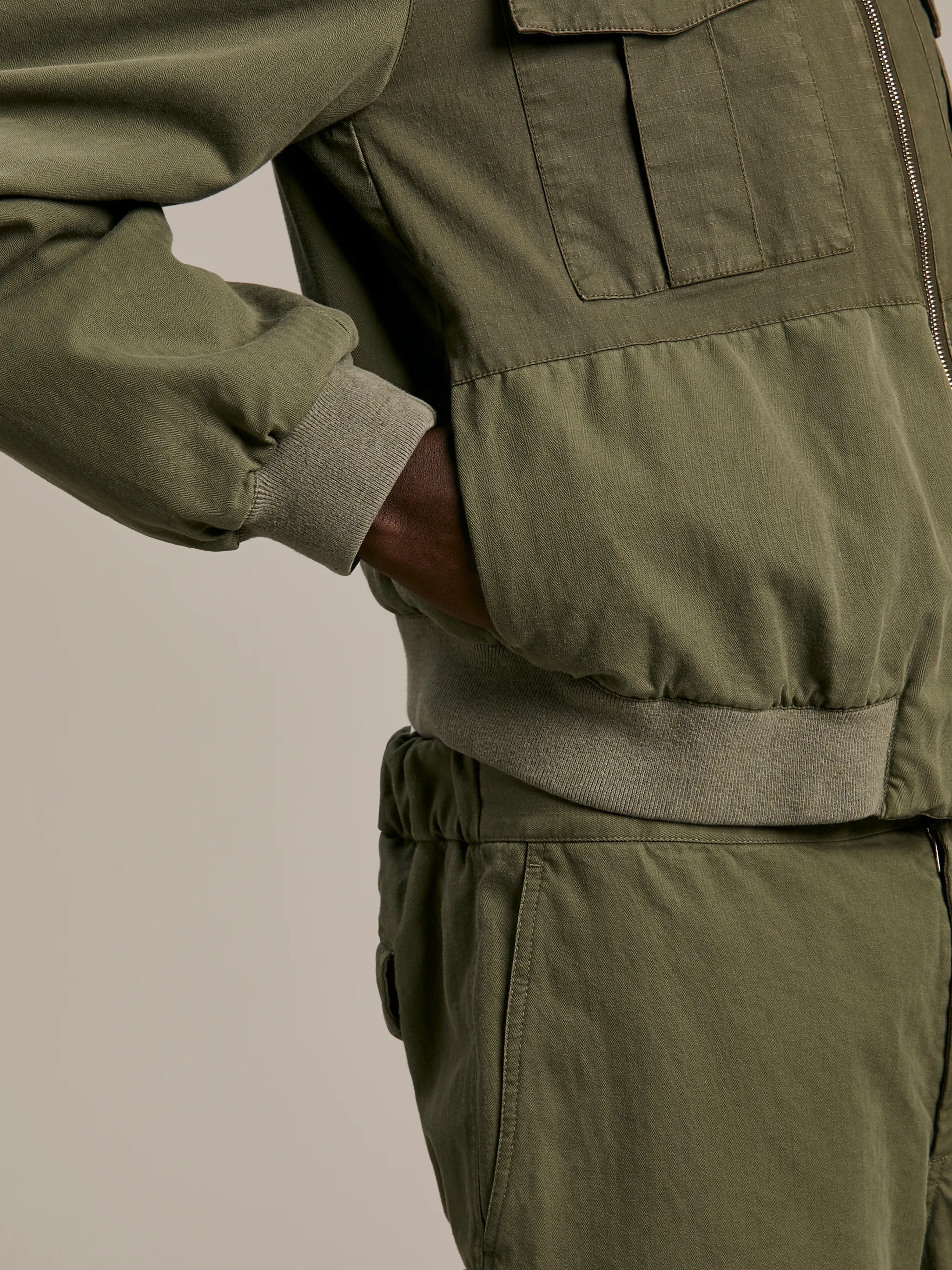 MILITARY BOMBER JACKET in green Palm Angels® Official