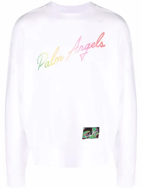 Palm Angels logo-print sweatshirt
