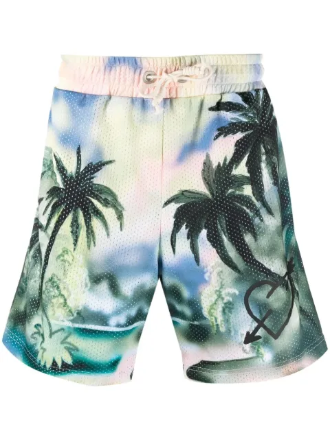 Palm Angels Paradise mesh track shorts