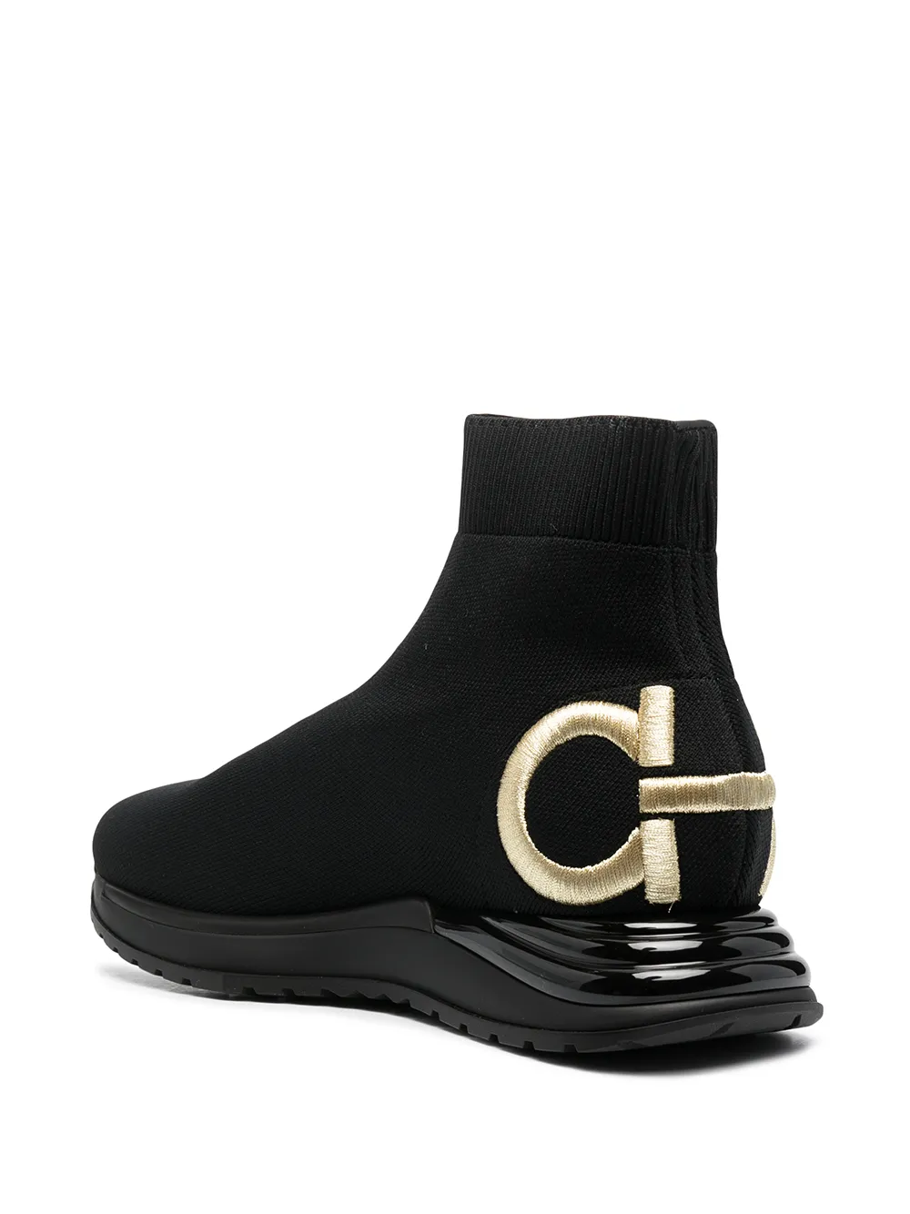 Ferragamo Gancini pumps Zwart