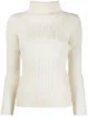 Image 1 of Pleats Please Issey Miyake pleated roll neck top
