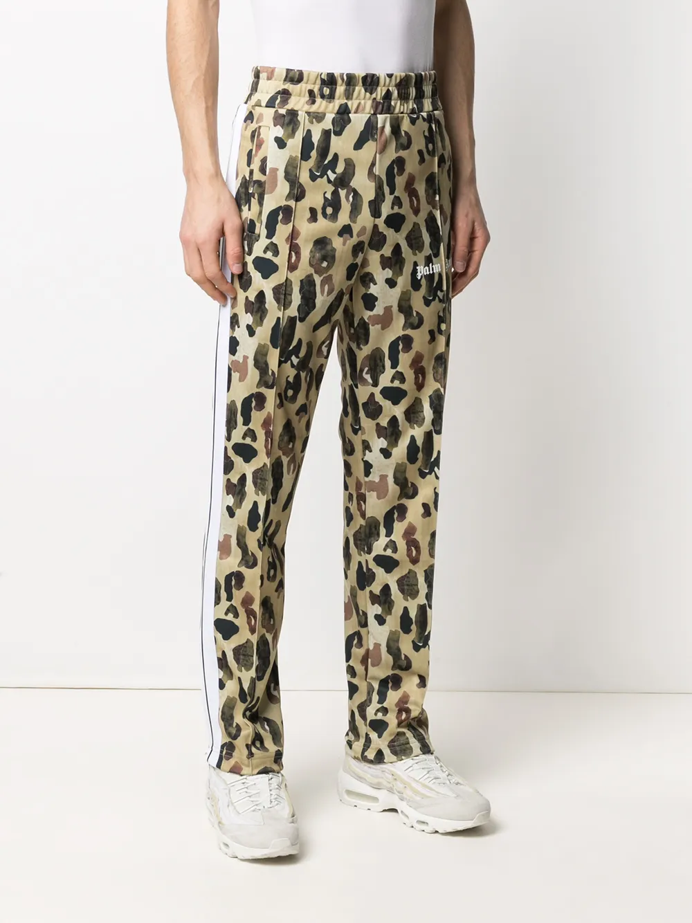 Palm Angels Trainingsbroek met camouflageprint Geel
