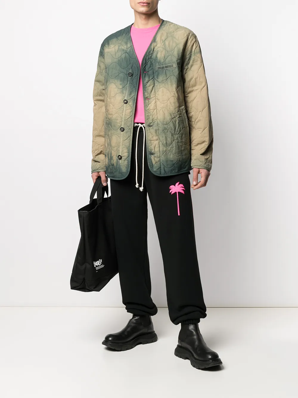 Image 2 of Palm Angels palm motif track pants