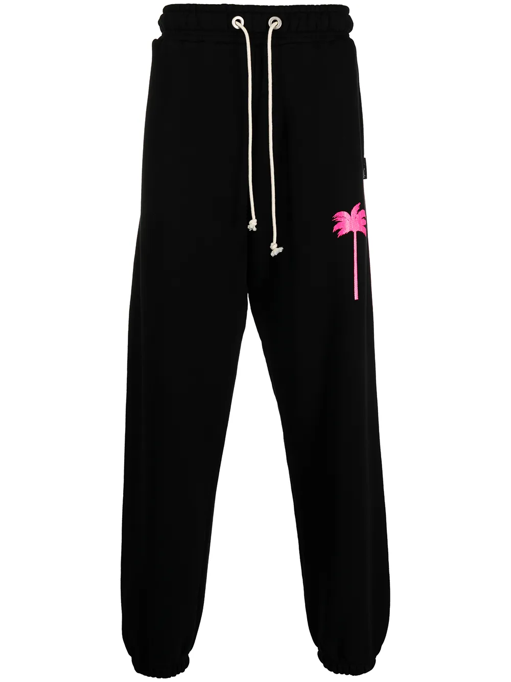 palm motif track pants