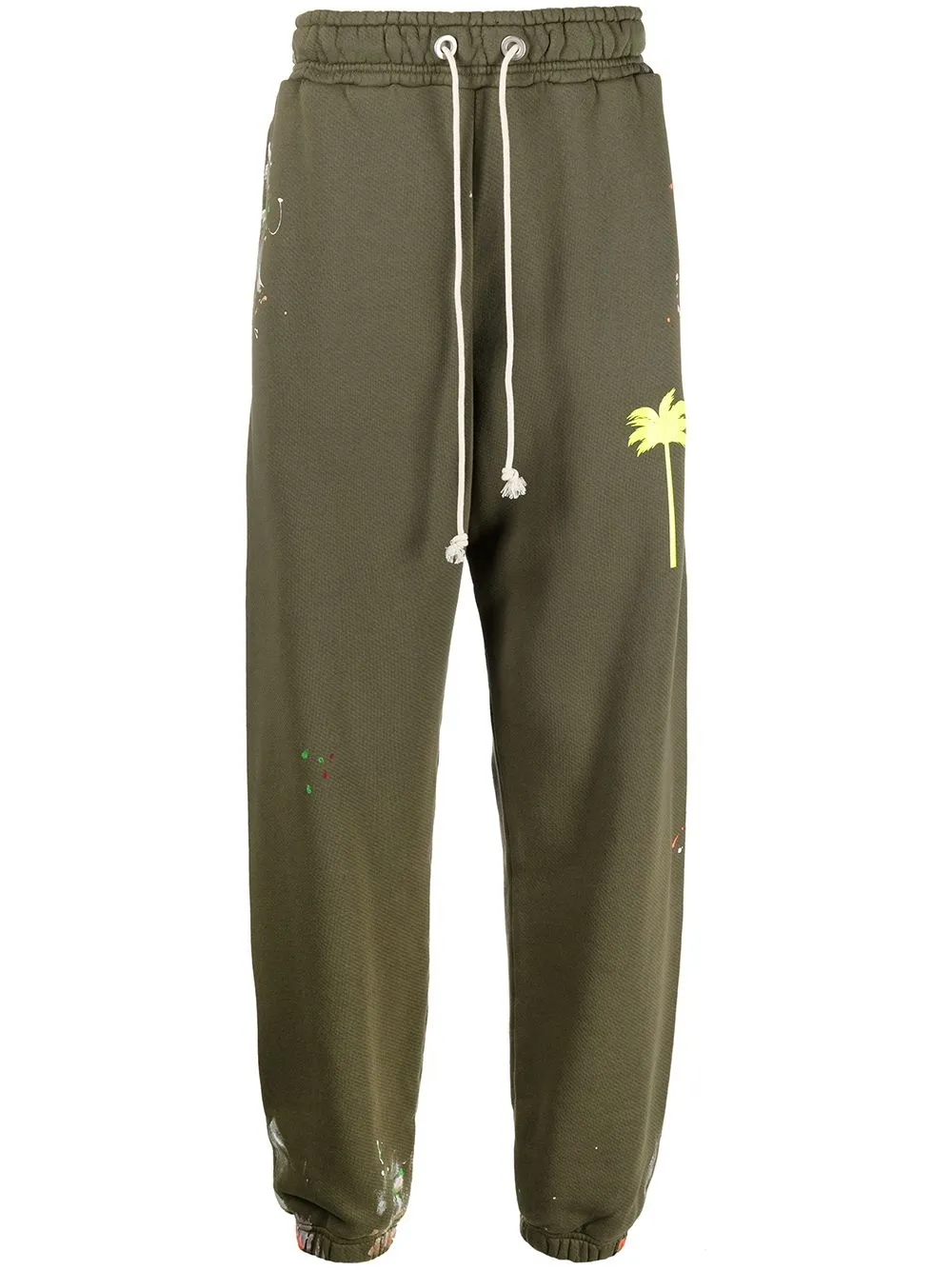 PALM ANGELS PAINTED PALM TREE TRACK PANTS