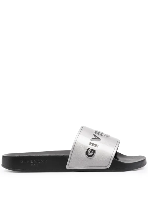 all black givenchy slides
