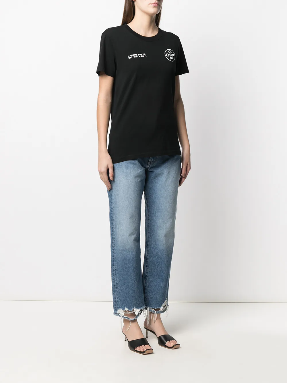 Off-White logo-print short-sleeve T-shirt - Farfetch