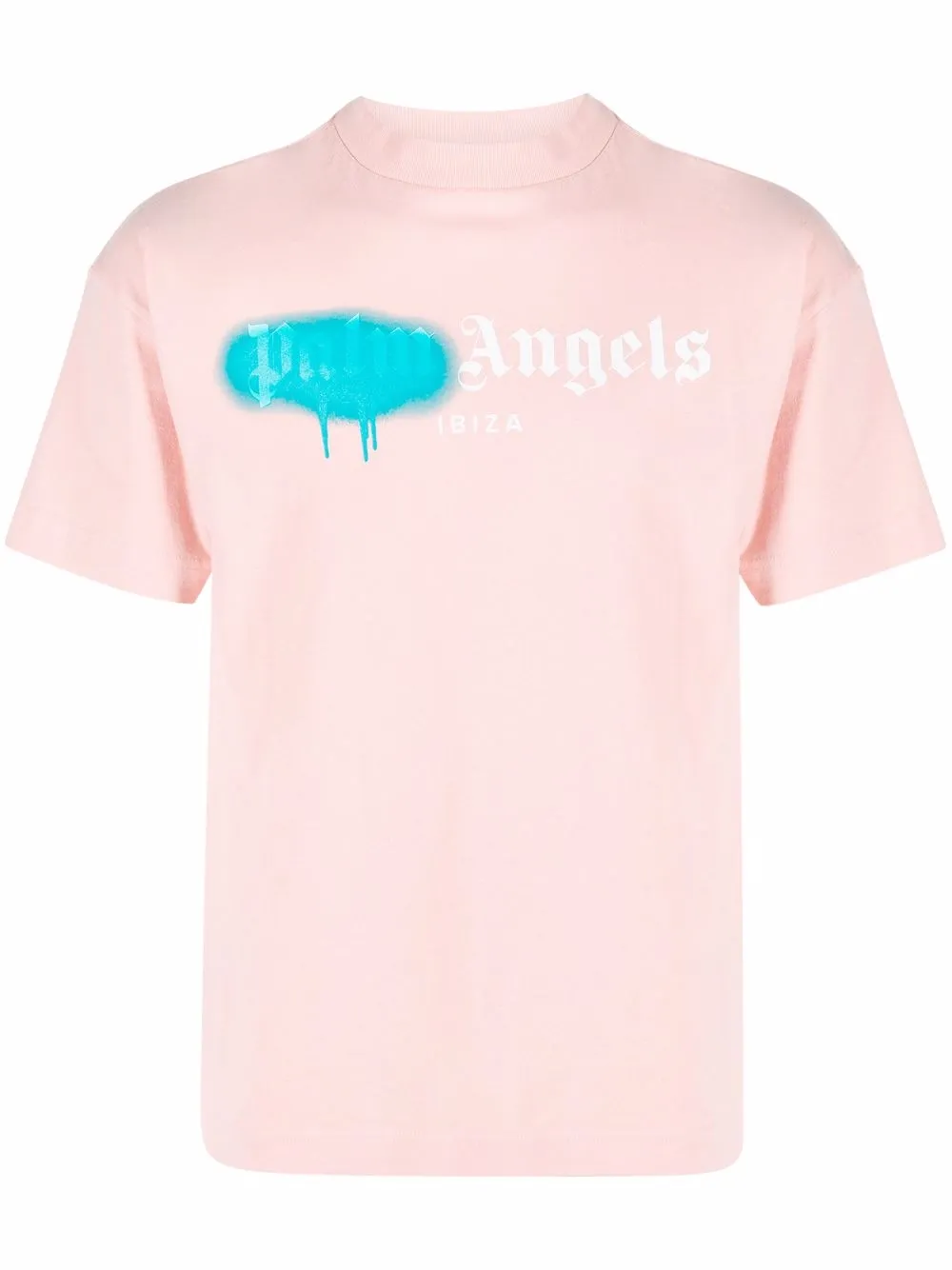 PALM ANGELS IBIZA SPRAYED LOGO印花T恤