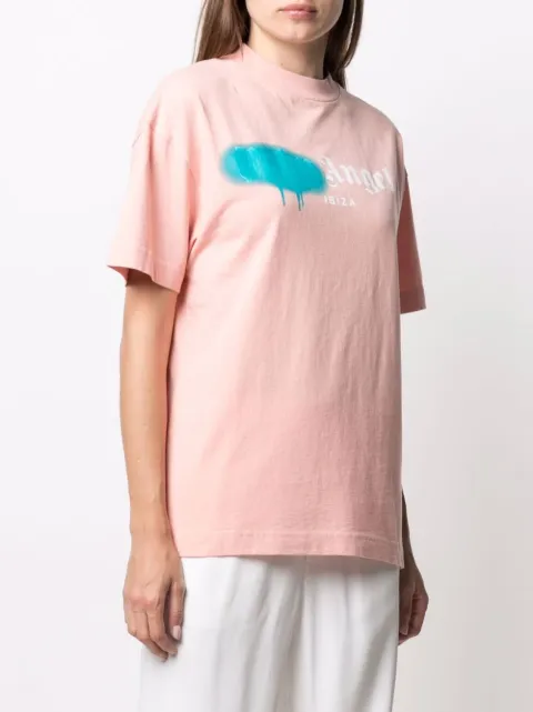 Palm Angels Ibiza Sprayed logo-print T 