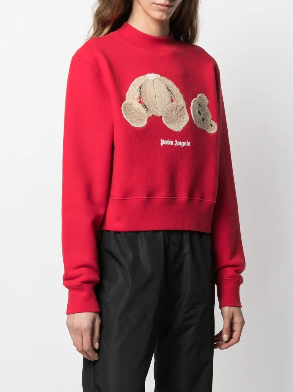 Palm Angels Bear-motif Sweatshirt In Red