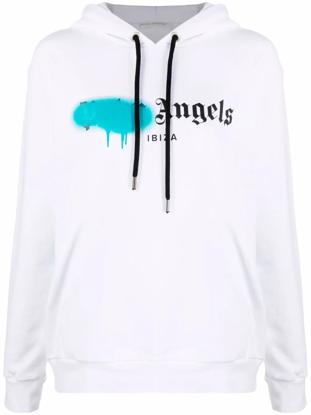 

Palm Angels spray paint hoodie - White