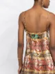 Palm Angels Exodus plaid slip dress