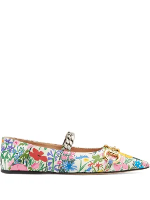gucci floral shoes