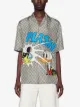 Gucci x Disney Donald Duck-print silk bowling shirt
