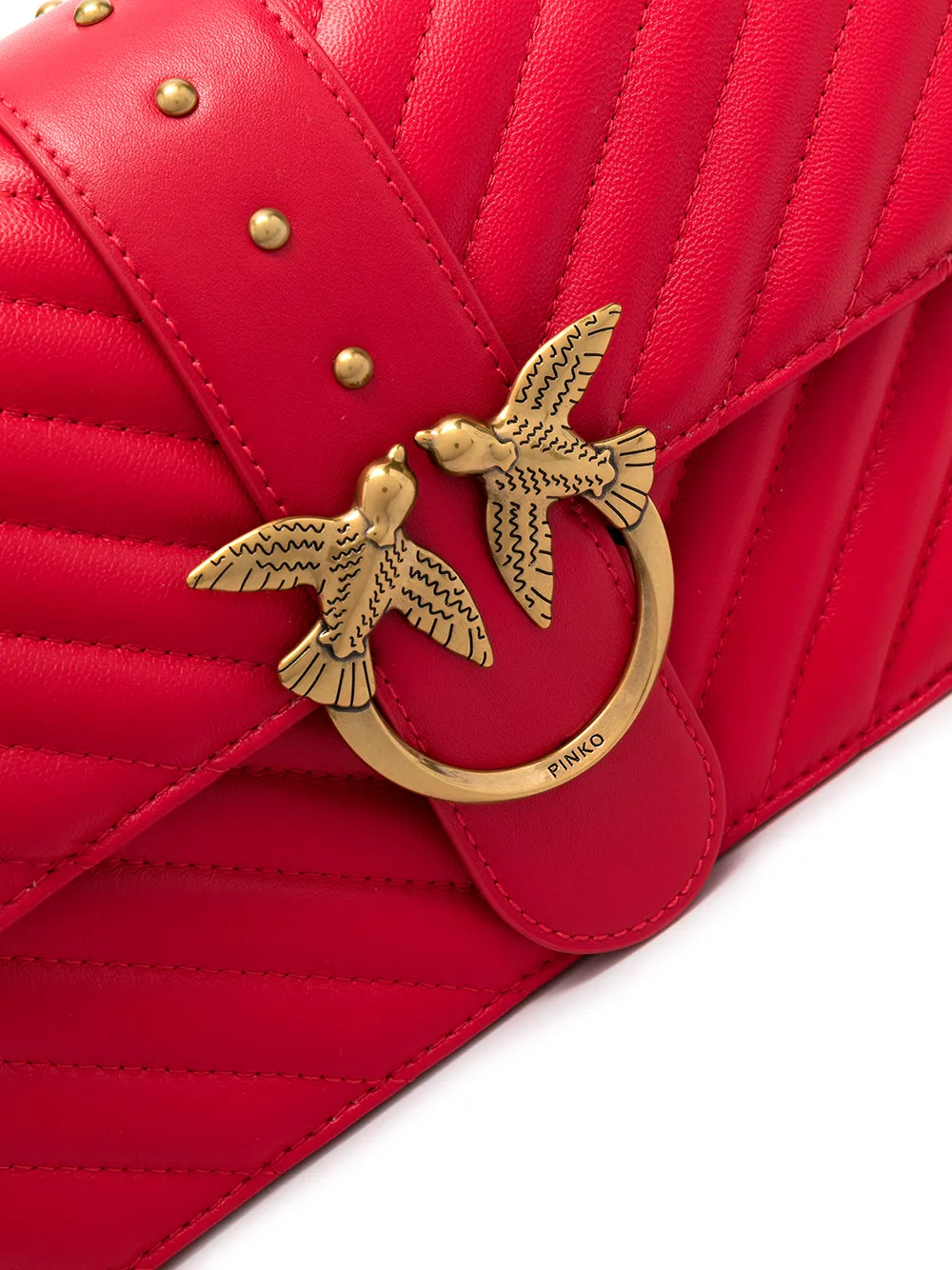 фото Pinko стеганая сумка через плечо love