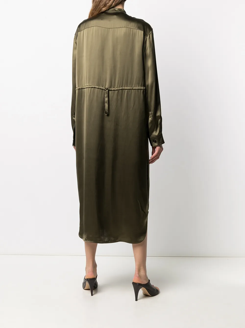фото Jil sander платье-рубашка длины миди