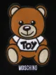 Moschino Kids bear logo patch round neck T-shirt