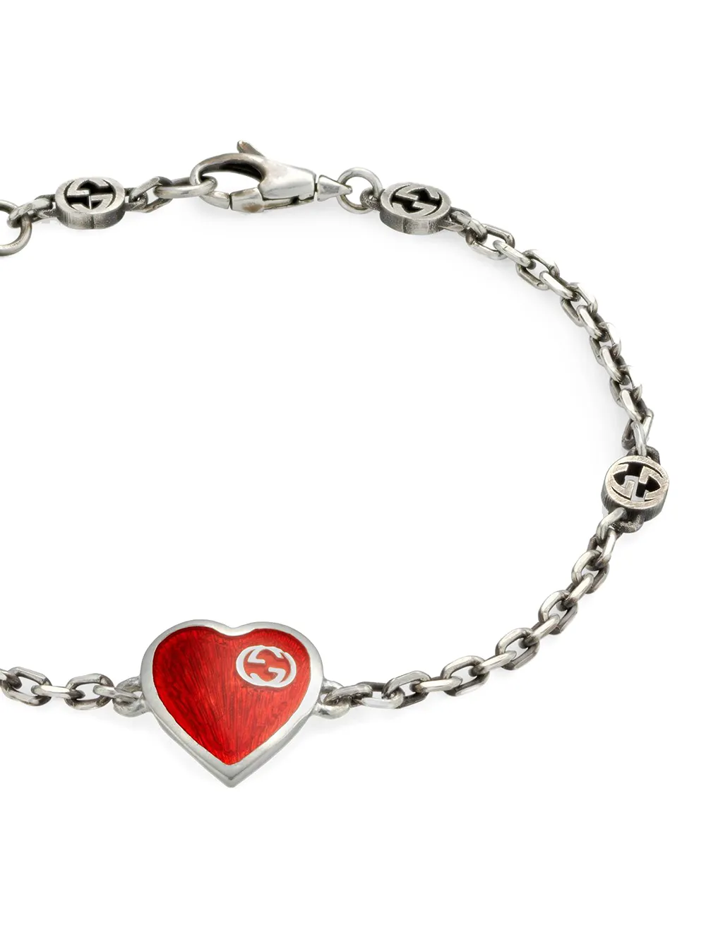 Gucci Heart Charm Bracelet Farfetch