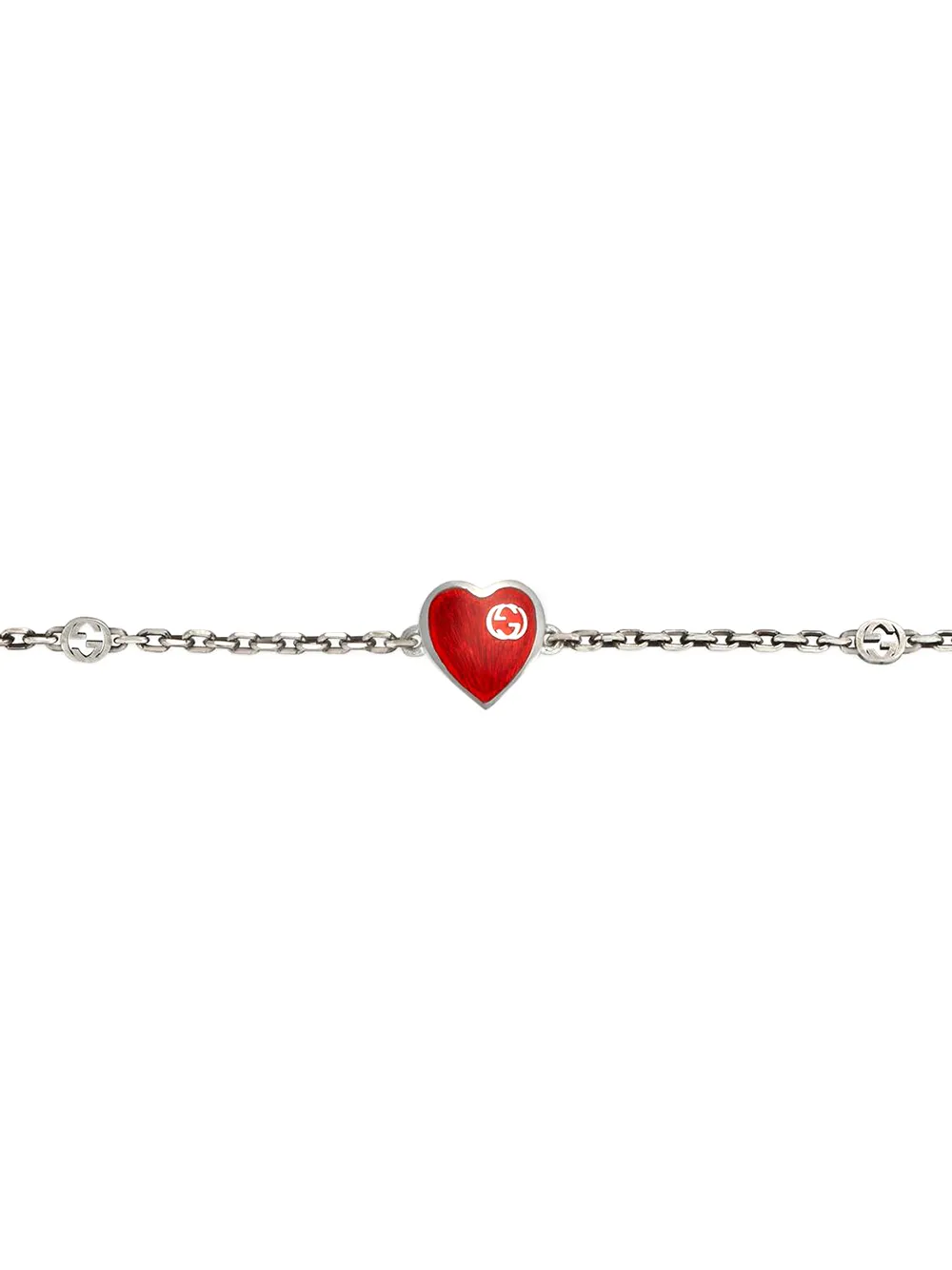 Gucci heart deals charm bracelet