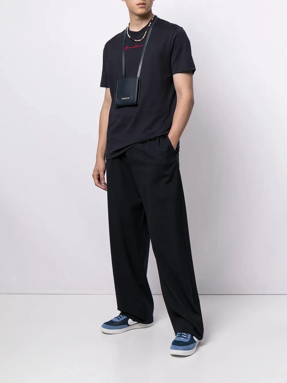 фото Versace футболка с вышитым логотипом