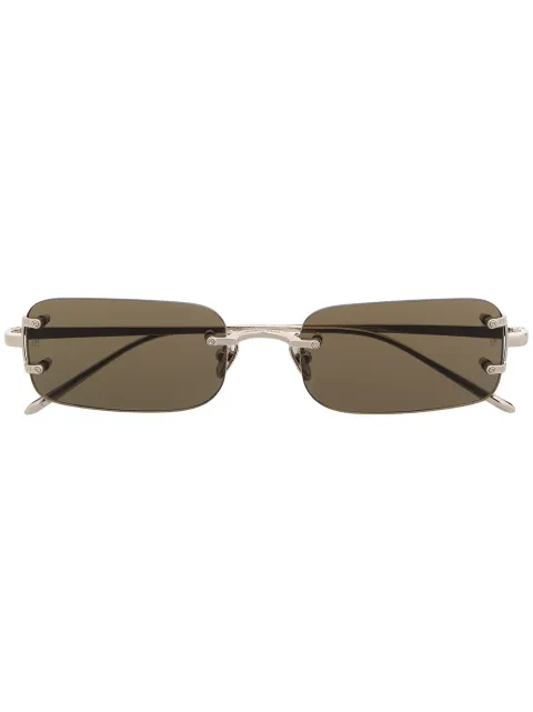 Linda Farrow rimless rectangular-frame sunglasses