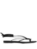 The Attico wraparound style sandals - Black
