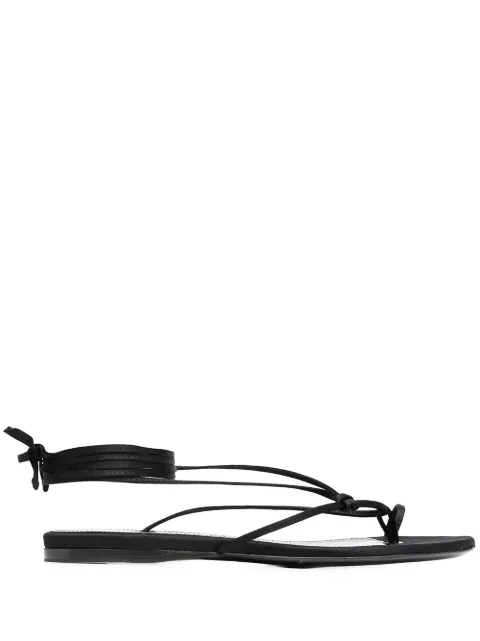 The Attico sandalias con diseño cruzado