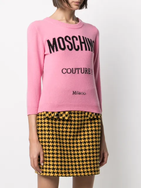 moschino logo jumper