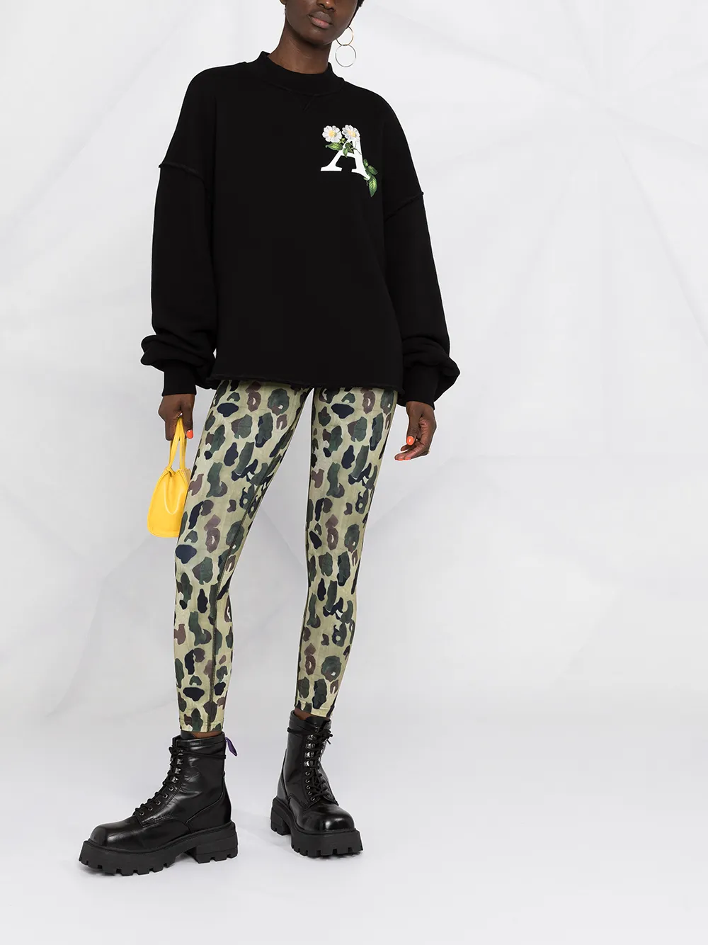 Palm Angels Katoenen sweater Zwart