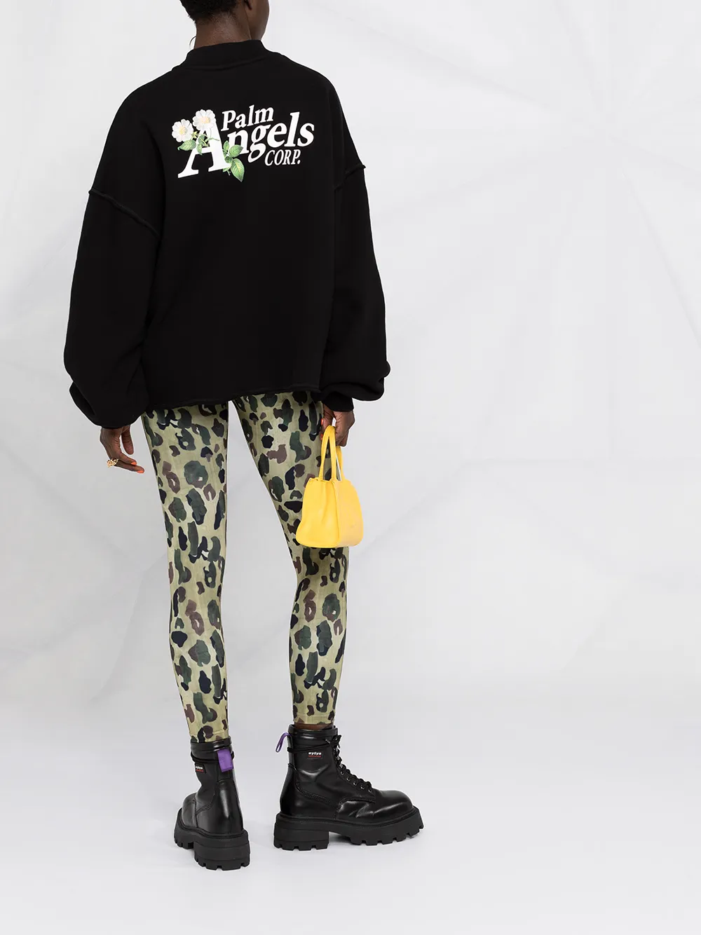 Palm Angels Katoenen sweater Zwart