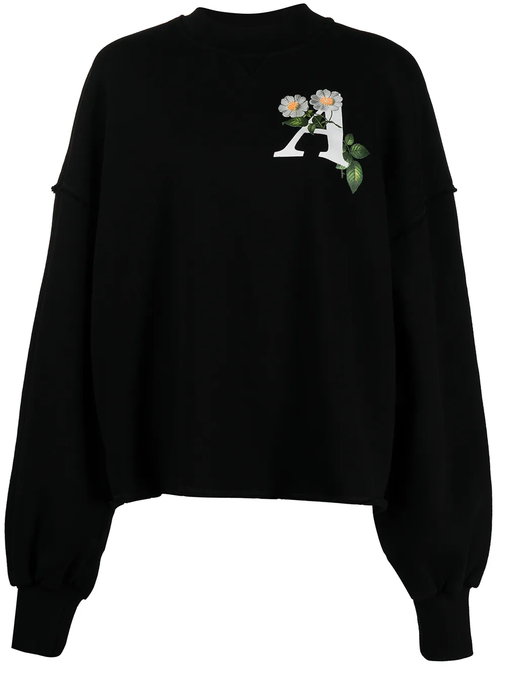 Palm Angels Daisy logo cotton sweatshirt · S