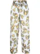 Image 1 of Palm Angels beart-motif cotton pajama pants