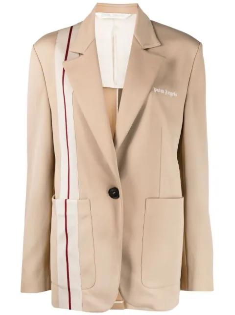 Palm Angels stripe-detail single-breasted blazer