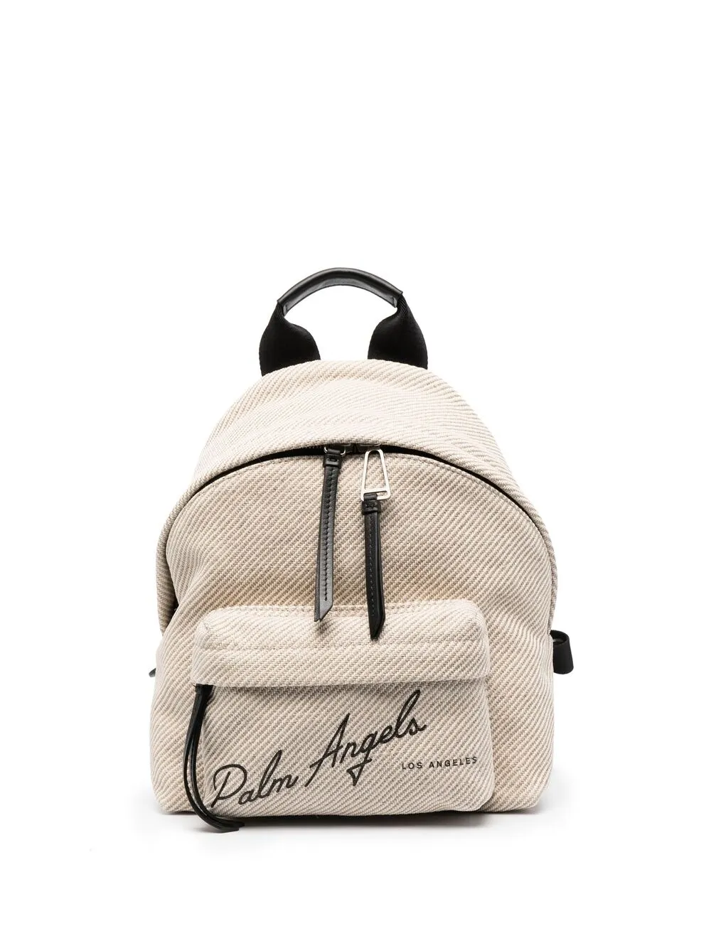 Palm Angels Logo-print Backpack In White