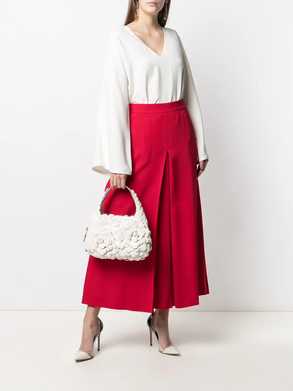 Valentino Garavani Blouse met zakdoek afwerking - Wit