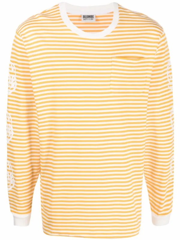 Billionaire Boys Club stripe print Cotton Sweatshirt Farfetch