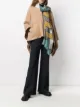 Image 2 of Burberry fine-knit cashmere scarf in modern check pattern