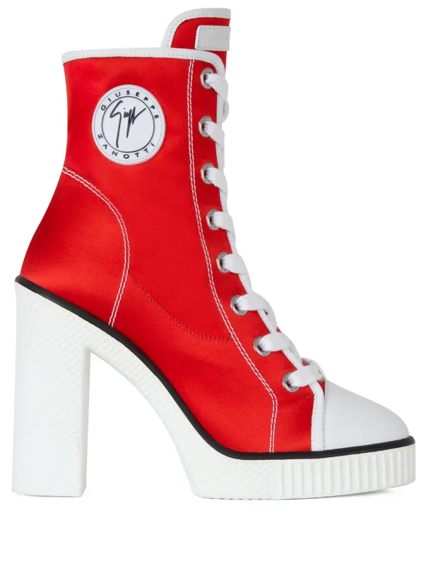 red sneaker boots