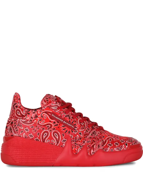 Giuseppe Zanotti paisley print sneakers 