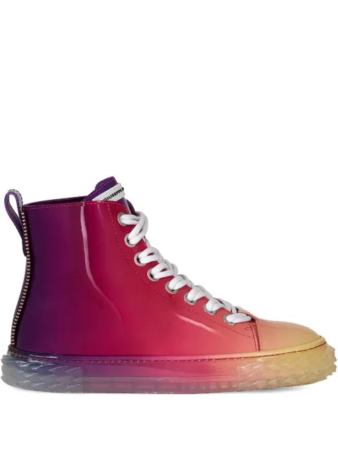 Giuseppe Zanotti gradient effect high-top sneakers 